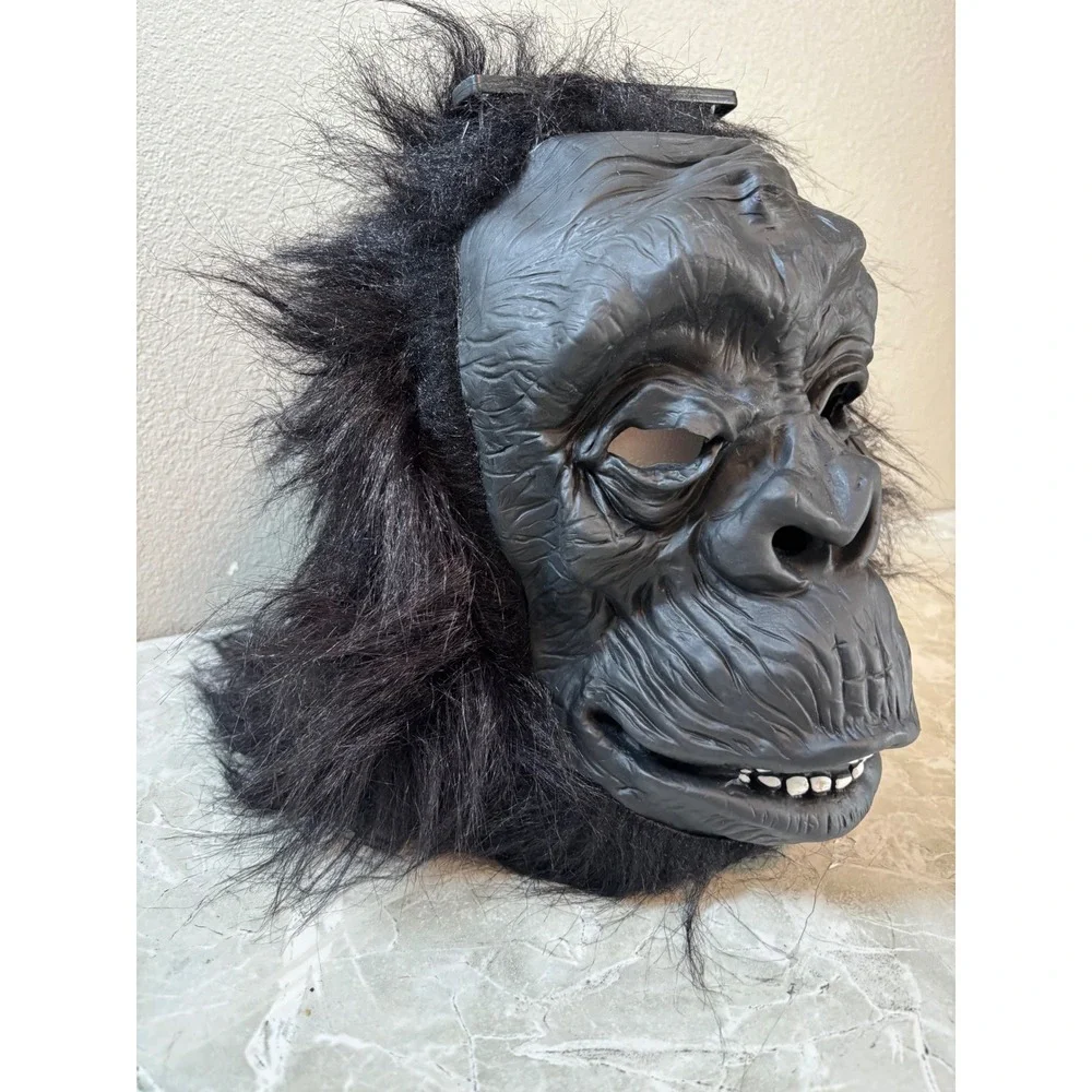 Realistic Gorilla Mask Adult Halloween‎ Costume Party Cosplay Accessory Y2K Vtg